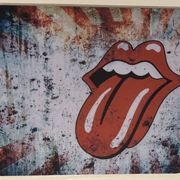Rolling Stones Rock Band Tongue Flag Vintage Logo Mousepad for PC Office Desk Console Gamer