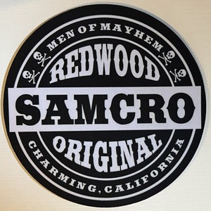 SOA Sons of Anarchy Samcro Round Mousepad