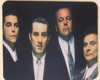 Goodfellas Gangster Mobster Movie Mousepad Deniro, Pesci, Liotta, Cicero, Paulie, Tommy, Henry, Jimmy