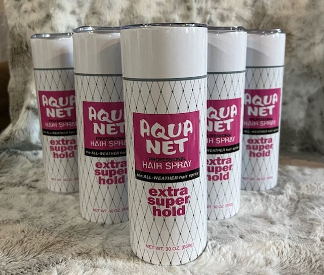 Aqua Net Hairspray White Stainless Steel 20 Oz Tumbler Novelty Vintage  Funny Gift Cup Coffee Hairdresser Stylist Hair Extra Super Hold -   Denmark