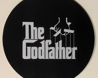 The Godfather Movie Logo Round Mousepad Desk Office PC Computer Console Game Room