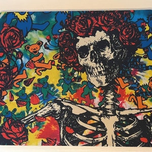 Grateful Dead Rock Band Skull and Roses Colorful Mousepad for PC Desk Office Deadhead Jerry Garcia Mouse pad