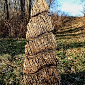 Wooden Carved Christmas Trees with lights, outdoor decor, one of a kind Christmas decorations