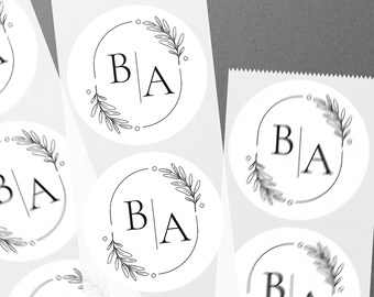 Personalised wedding sticker, envelope sticker, gloss wedding sticker, custom wedding sticker, personalised wedding envelope stickers
