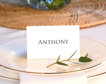 Simple table place cards, wedding place card, place card for wedding, custom place card, personalised place card, name tag for table