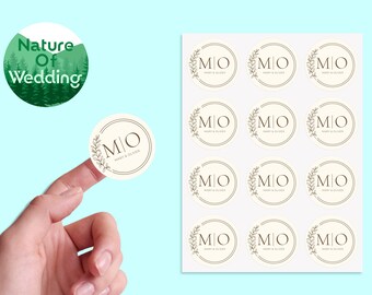 Custom Elegant Wedding Sticker Sheet, Envelope Sticker, Gloss Wedding Sticker, Custom Wedding Sticker, Personalised Wedding Envelope Sticker