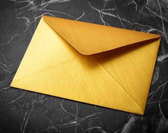 Luxury Wedding Envelopes, C6 Envelope, A6 Envelope, Gold Envelope, Wedding Envelope, Luxury Envelope, Invitation Envelope, Postcard Envelope