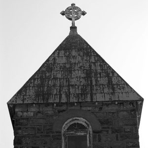 Digital Photograph of a gothic Celtic Church steeple