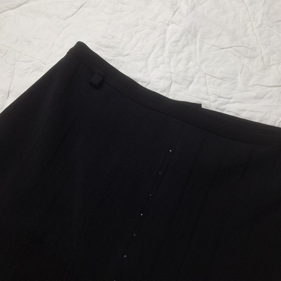 black maxi skirt y2k aesthetic skirt long gothic … - image 8