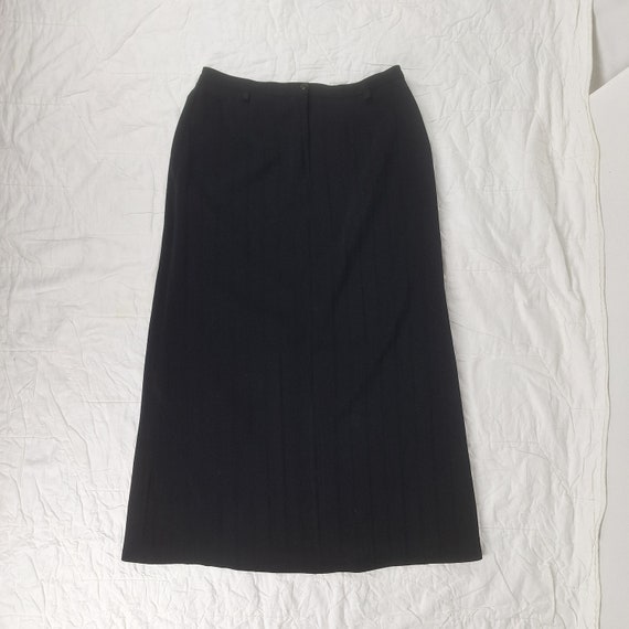 black maxi skirt y2k aesthetic skirt long gothic … - image 10