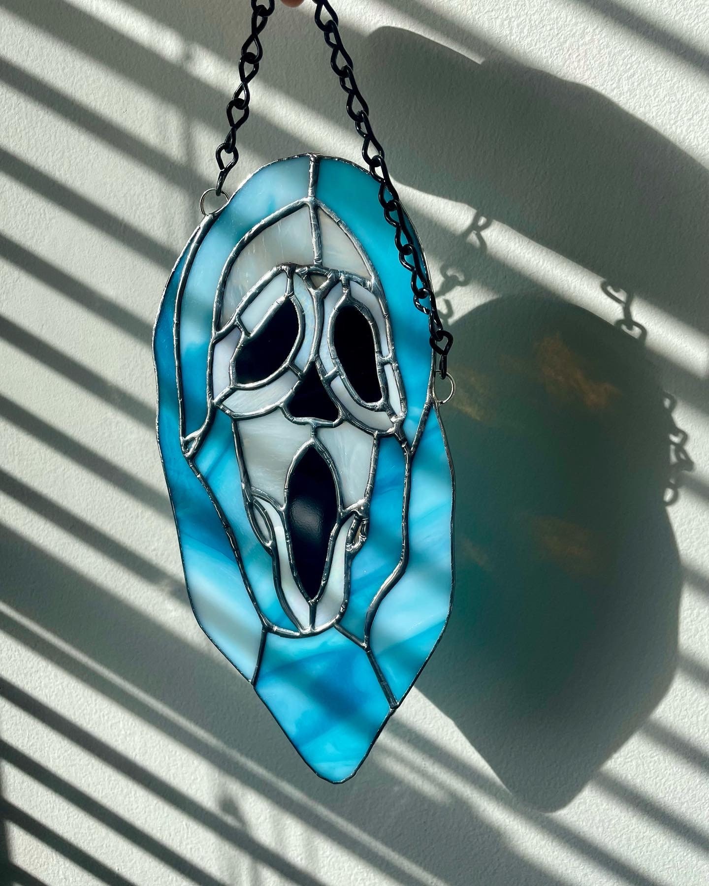GHOSTFACE GLASS SUNCATCHER Scream Movie Inspired Window Etsy