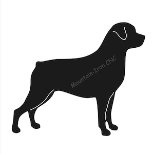 Rottweiler Dog CNC Plasma DXF AutoCAD Digital Cutting File Pattern