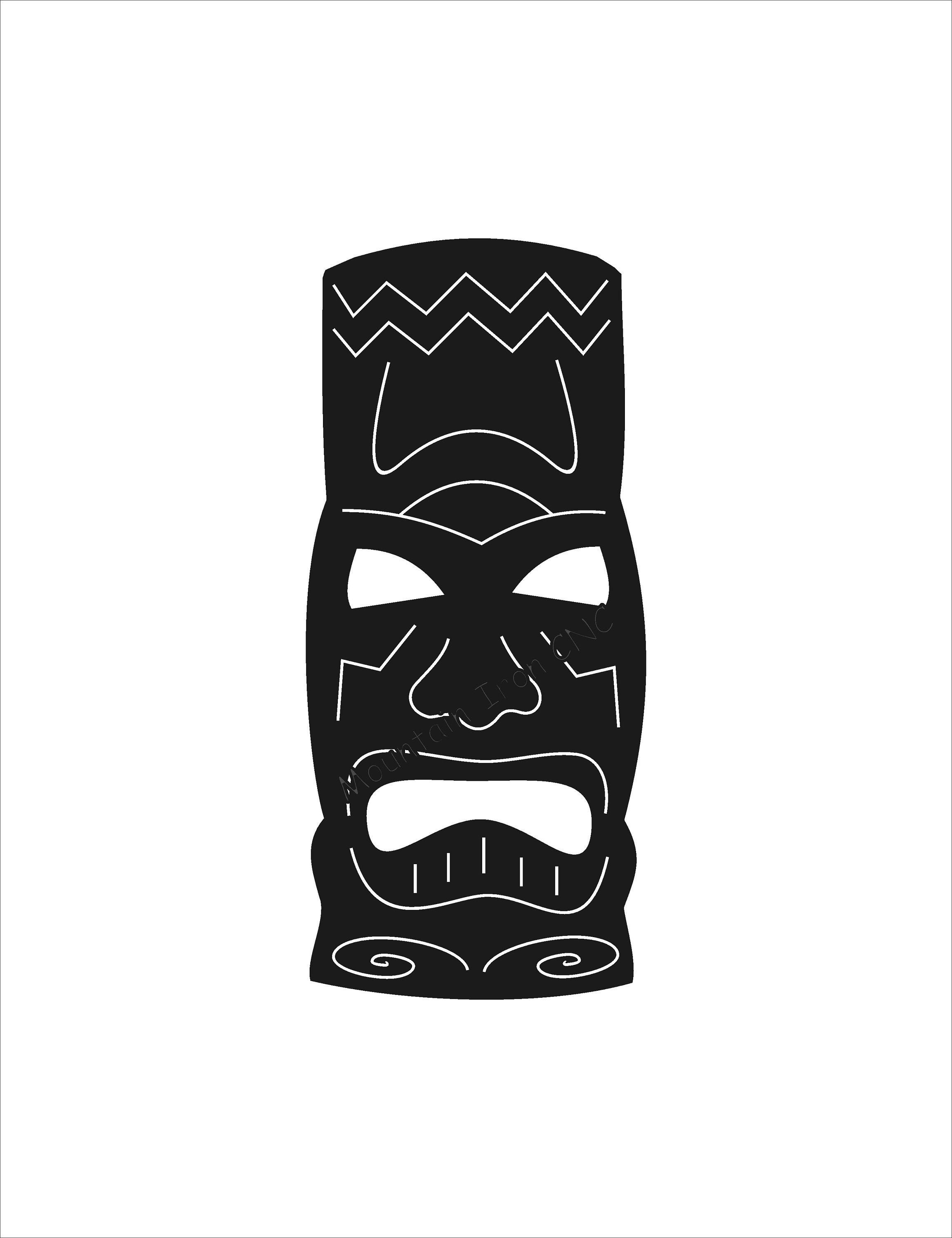 Tiki CNC Plasma DXF Autocad Digital Cutting File Pattern - Etsy