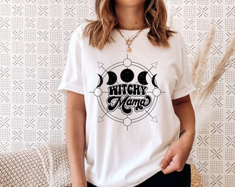 Witchy Mama Softstyle T-Shirt Mystical Witchy Style Boho shirt Mama shirt