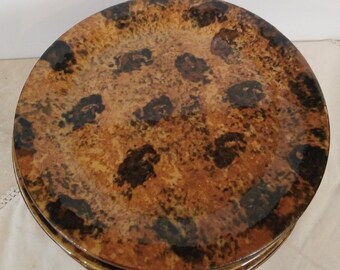Vintage Ellen Evans TerraFirma Pottery Plates  7.25", 4pcs Made for Neiman Marcus 1995