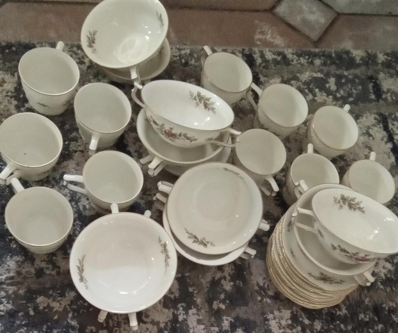 Rosenthal Classic Rose Collection Red Rose Dinner Set 6 Pieces Setting ...