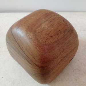 Dean Santner Rock Jewelry Box California Wood Craft Excellent Condition  (free shipping)