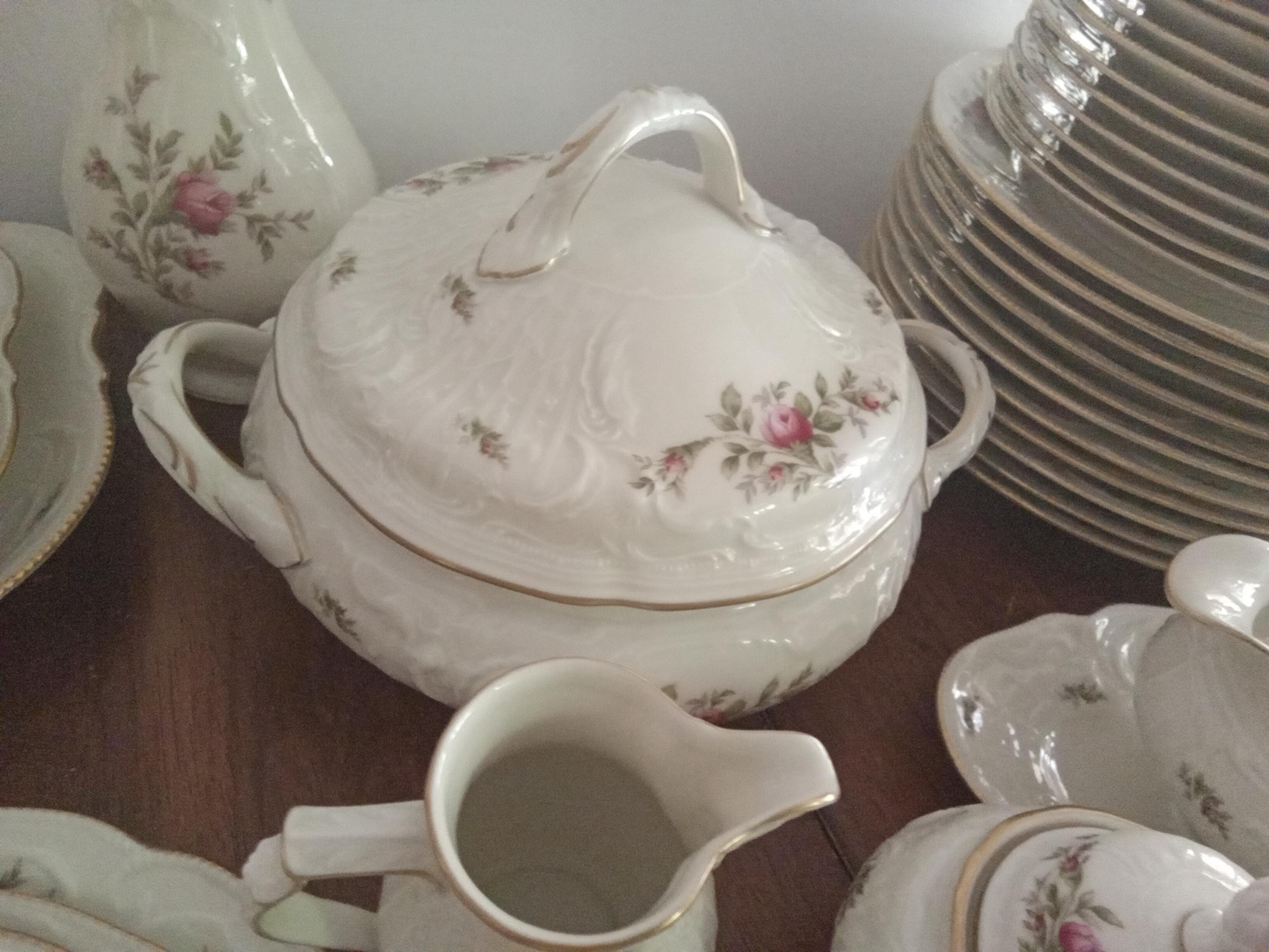 Rosenthal Classic Rose Collection Red Rose Dinner Set 6 Pieces Setting ...
