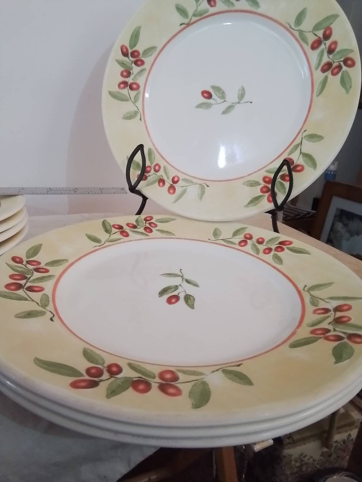 Corelle Yellow Pattern Rare Find Corelle Ultra Radiance Pattern 4 Dinner Plates 10.75