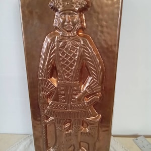Vintage BIRTH-GRAMM Copp Mold Large Switzerland Hunter With Dog 611G 13"