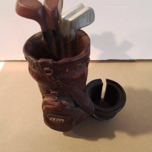 Vintage Desk Accessory Golf Club Pen/Pencil holder
