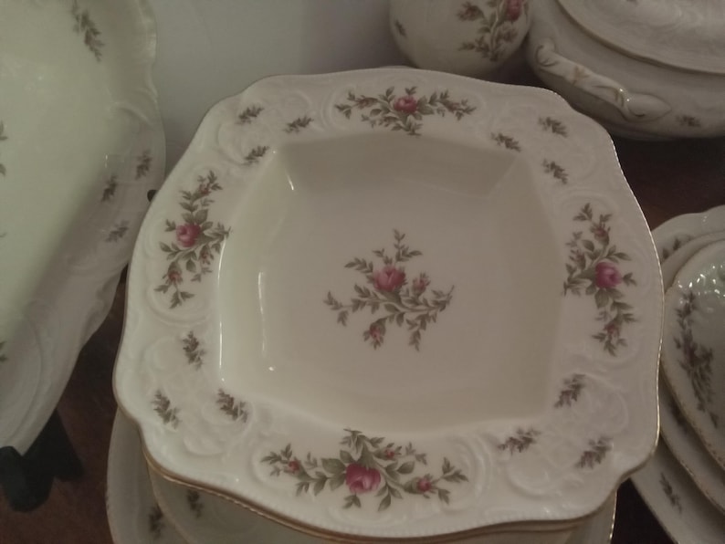 Rosenthal Classic Rose Collection Red Rose Dinner Set 6 Pieces Setting ...