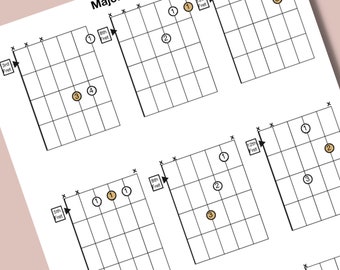 Chord Block Triads In C major. Easy to read.