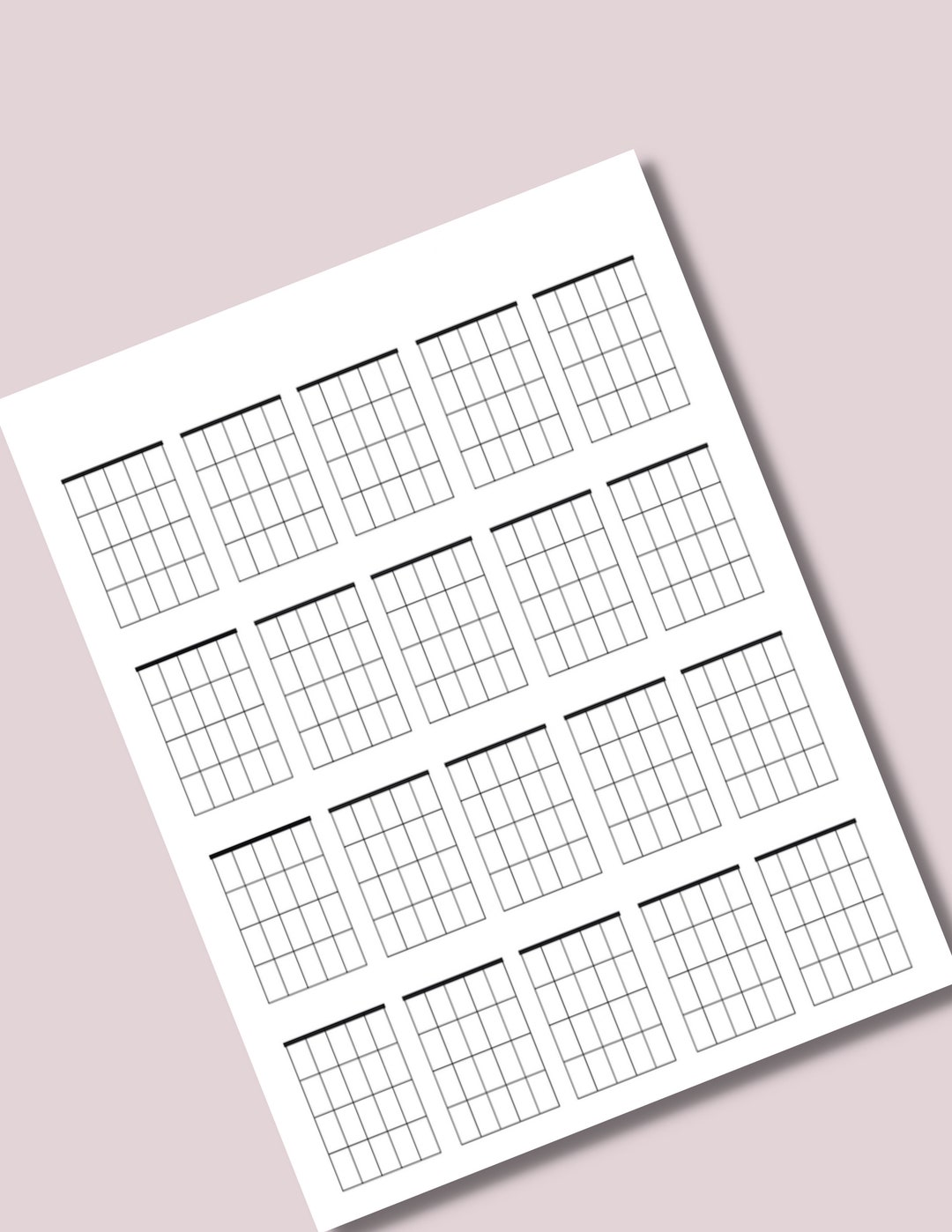 Large Printable Guitar Chord Chart (open Chords). Guitar Tab Paper ...