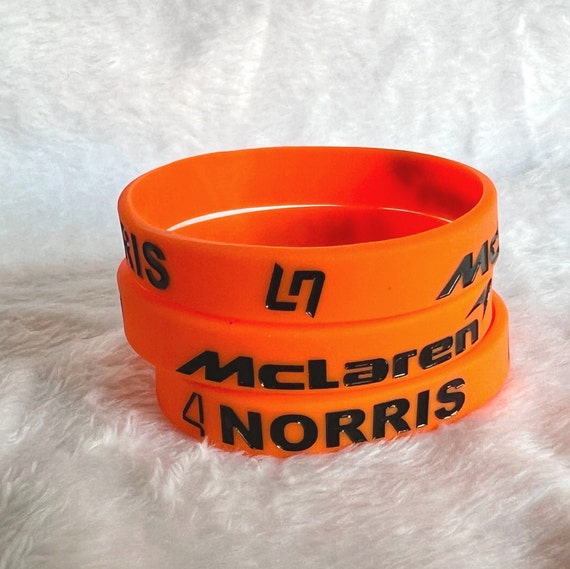 F1 Driver Inspired Rubber Wristbands, Leclerc, Hamilton, Verstappen, Norris, Vettel / Bracelet Formula One Driver Jewellery Accessories