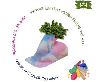 Colorful FTM Packer - Personalized - ftm prosthetic - silicone packer - uncircumcised - trans packer - William Tricolor