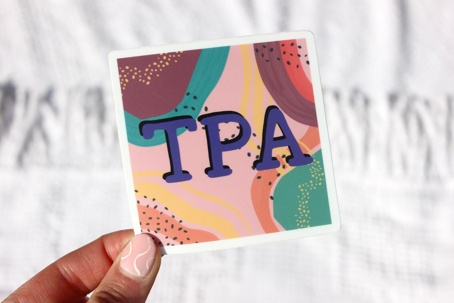 Tpa Sticker Tampa Abstract Waterproof Sticker (TPA), 3x3 In. - Etsy