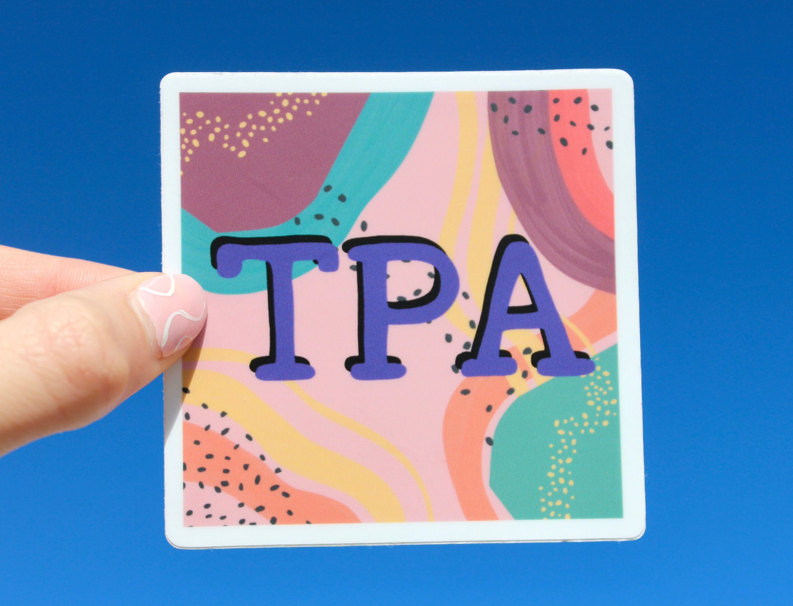 Tpa Sticker Tampa Abstract Waterproof Sticker (TPA), 3x3 In. - Etsy