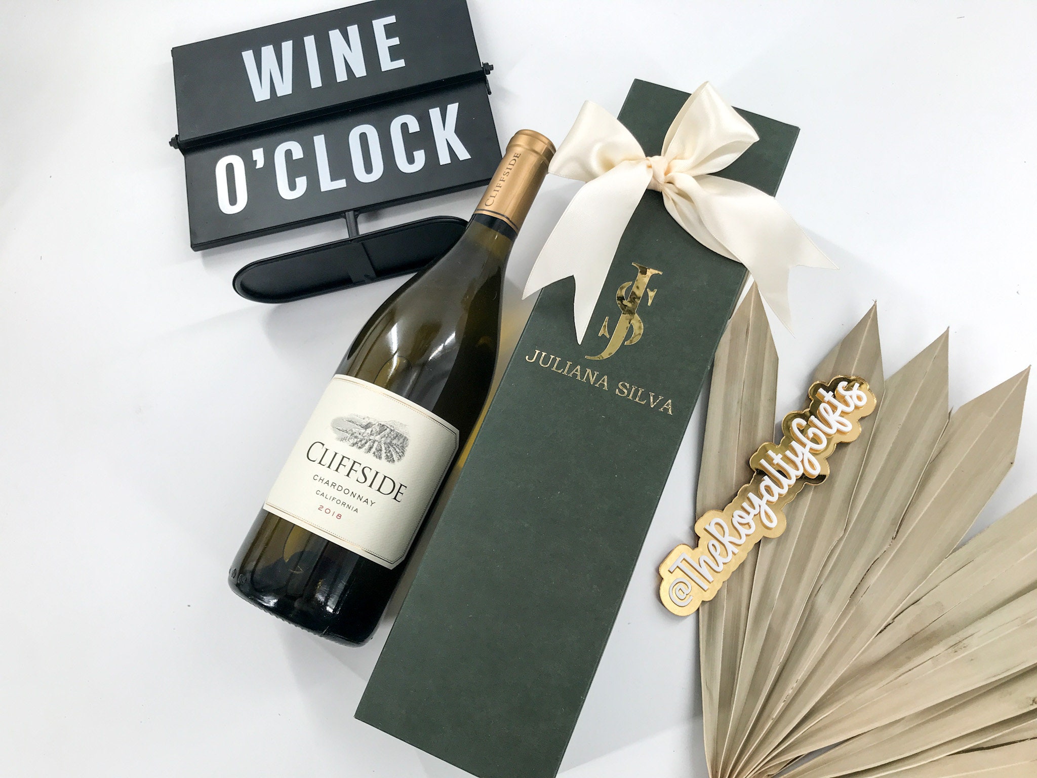 Wood Wine Gift Box Set with 3 Wine Accessory，Vintage Wine Bottle Gift Box  for Anniversary, Birthday, Ceremony, Business Gift (Color : Brown, Size :  Double Branch (Widened)) : : Home