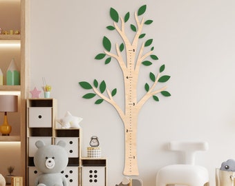 Tree growth chart, Growth chart for kids, Wooden growth chart, Growth chart ruler, Growth ruler kids, Family height chart, Measuring stick