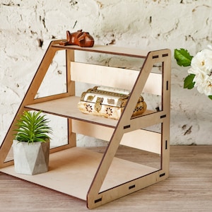 Craft show display stand, Wood retail display floating shelves, Portable retail table display,Product display stand,Craft fair display stand