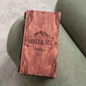 Adventure Awaits Box, Custom keepsake box, Travel keepsake box, Travel memory box, Wooden photo box, Our adventures box, Custom engraved box