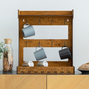 Kaffeebecherhalter, Kaffeebecherhalter, Kaffeebecherhalter aus Holz, Kaffeebecherständer, Kaffeebecherständer, Kaffeebecherständer,