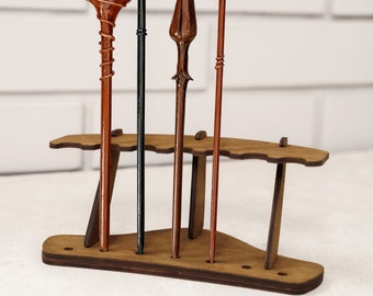 Wizard wand stands, Wizard wand holder, Wand display stand, Wand holder wood, Wand storage, Wand rack, Wand organizer, Multiple wand holder