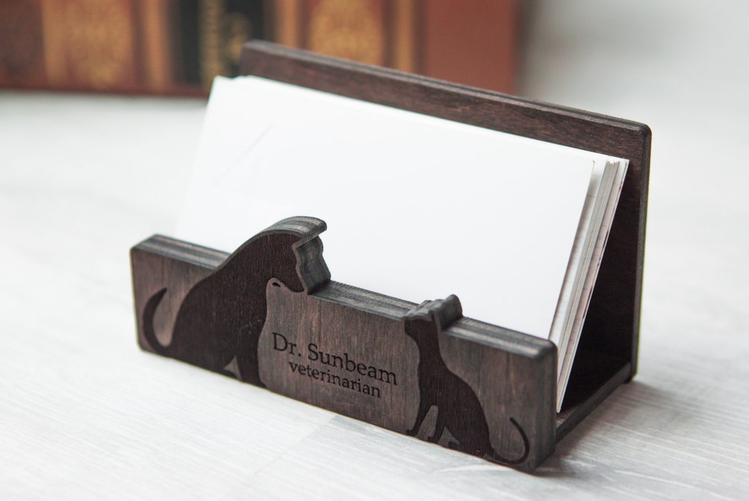 Veterinarian Business Card Holder, Veterinarian Gift, Doctor Card