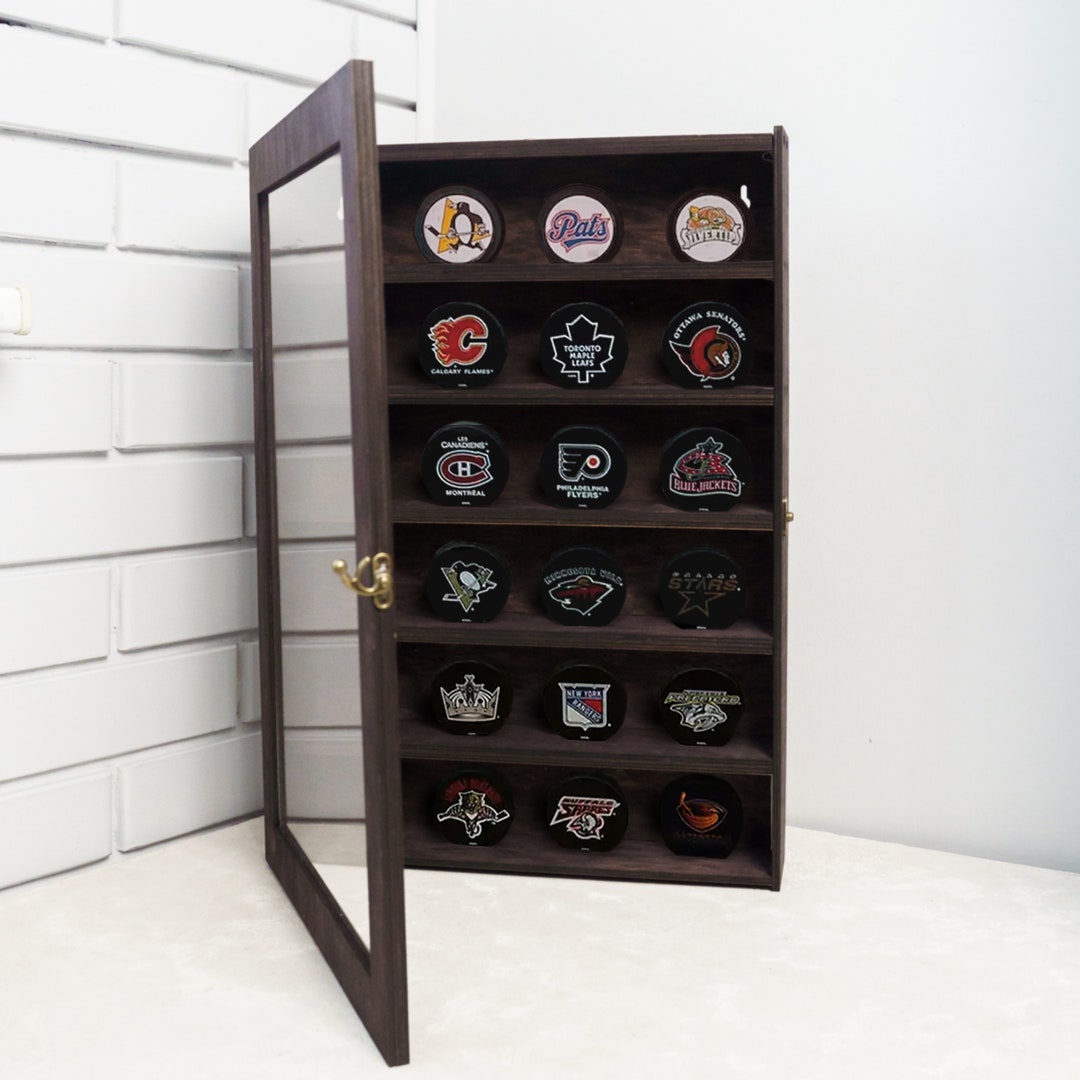 Hockey Puck Display Case, Hockey Puck Holder, Display Case With Light