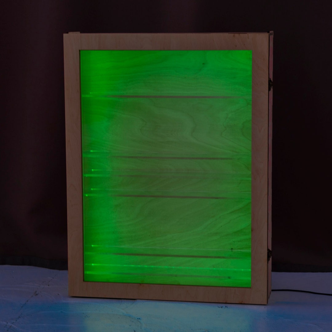 Shot Glass Display Case With Door, Led Shot Glass Display, Shot Glass