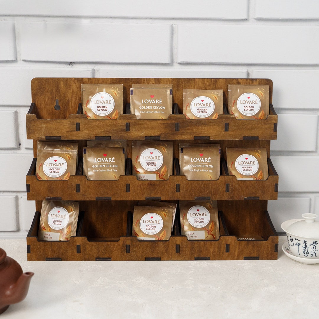 Tea Bag Display Holder, Tea Bag Organizer, Tea Bag Stand, Tea Bag