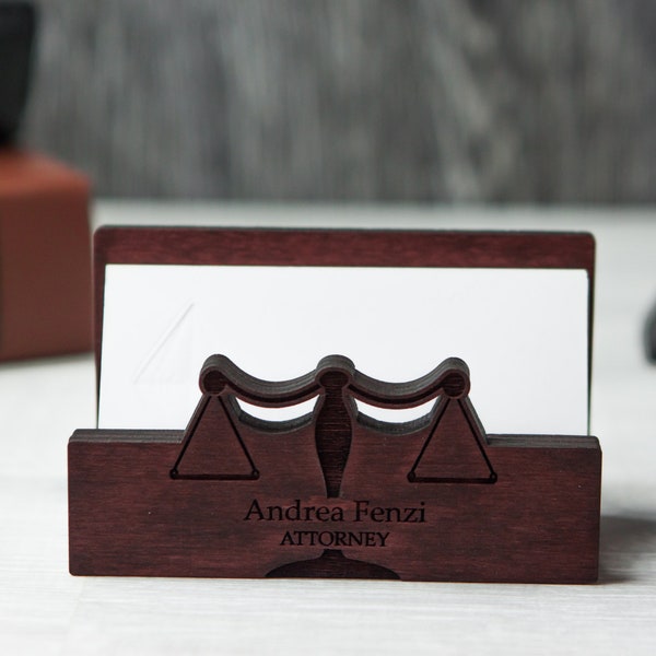 Attorney Business Card Holder,Personalized Card Holder,Lawyer Business Card Holder,Attorney Gift,Business Card Case,Business Card Display