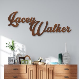 Grande plaque nominative en bois, plaque nominative pour garçon mural, plaque nominative pour chambre de bébé filles, citation panneau en bois, panneau en bois avec texte personnalisé, mots en bois personnalisés pour mur