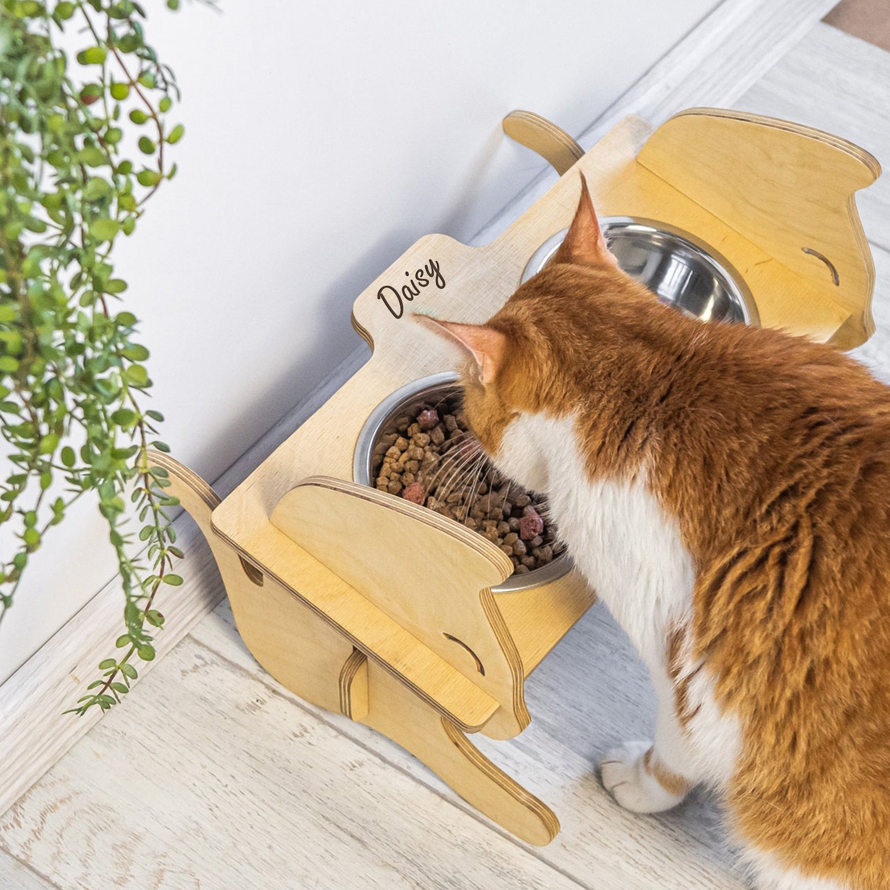 Personalized cat bowl discount