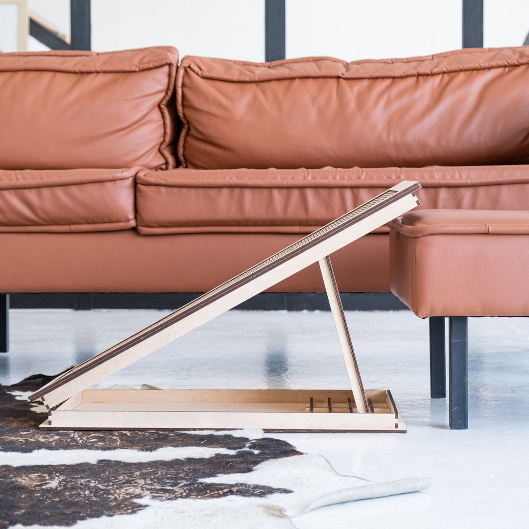 Wood Dog Ramp, Pet Ramp for High Bed, Modern Dog Ramp, Custom Pet Ramp