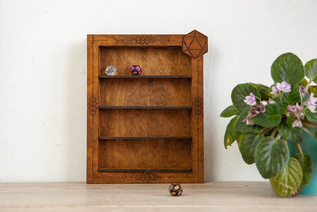Dice Storage Box, Wooden Dice Holder, Dice Display Frame, Dice Display