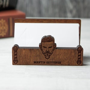 Barber Business Card Holder, Personalized Card Holder, Hairstylist Business Card Holder, Salon Business Card Holder, Barber Gifts for Men