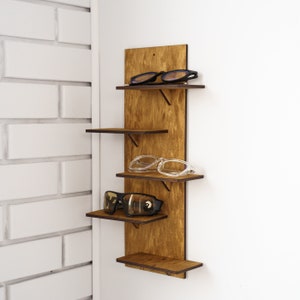 Sunglasses holder for wall, Sunglasses display stand, Glasses holder wall mount, Sunglasses shelf, Sunglasses storage, Sunglasses rack