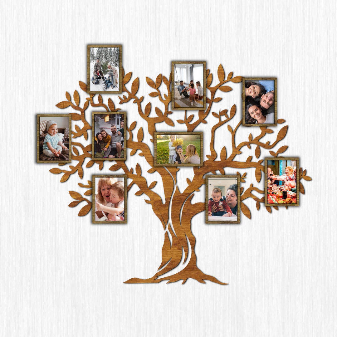 Family Tree Wood Frame, Family Tree Signs Wood, Family Tree Wall Art